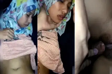 Jilbab Disodok Paksa Sampe Menjerit Puas